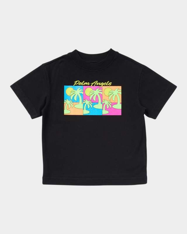 Boy's Triple Palm-Tree Graphic T-Shirt, Size 4-12